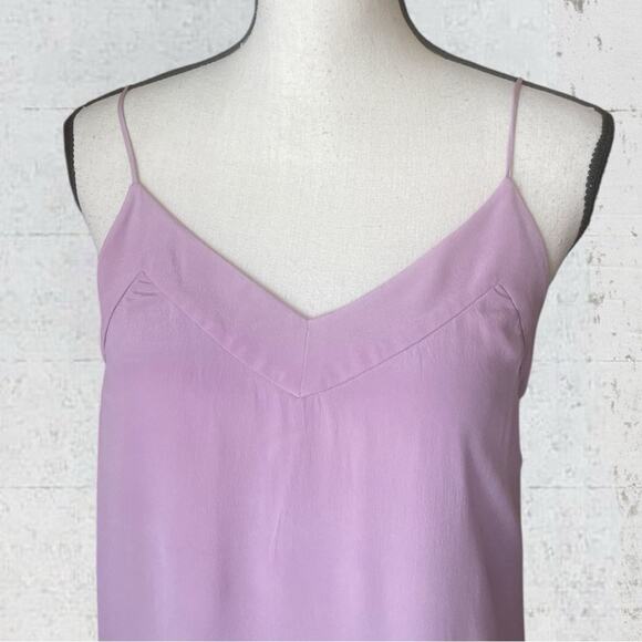 Equipment Jada Silk Slip Midi Dress Small Orchid Smoke Asymmetric Hem Fairycore - Picture 4 of 16